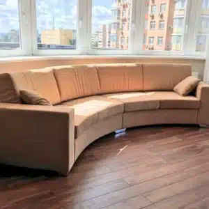 mueble sofa curvo